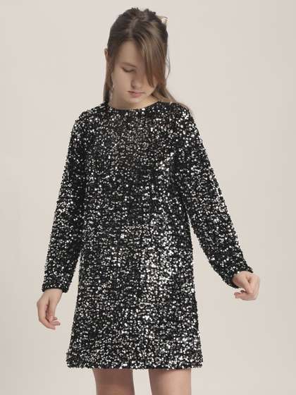 Vero Moda Girls
                    Embellished Sequined A-Line Dress