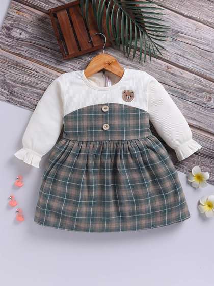 Toonyport Girls Checked
                    Fit & Flare Dress