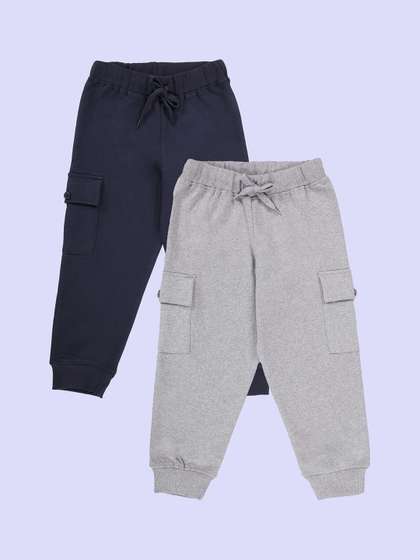 KiddoPanti Boys Pack Of
                    2 Pure Cotton Joggers