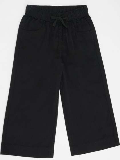 Pantaloons Junior
                      Girls Wide Leg Mid-Rise Cotton Trousers