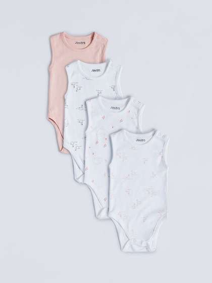 Juniors by Babyshop
                    Infant Girls Pack Of 3 Printed Sleeveless Bodysuit