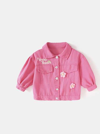 LULU & SKY Girls Cotton Denim Jacket