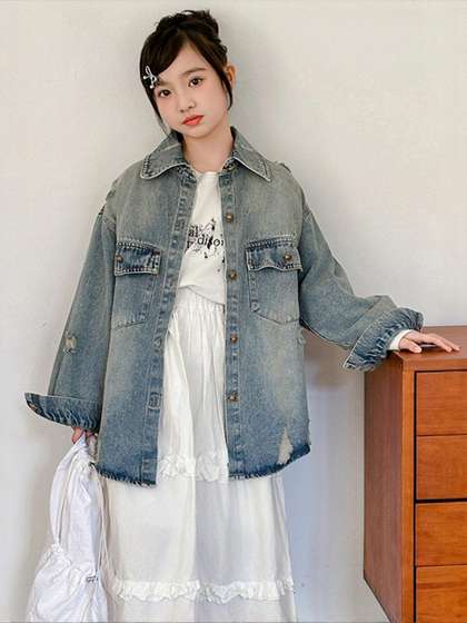 LULU & SKY Girls Denim Jacket