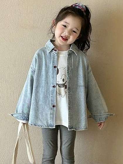 LULU & SKY Girls Denim Jacket