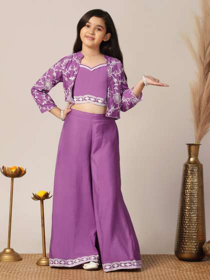 Sangria Girls Top
                        with Palazzos