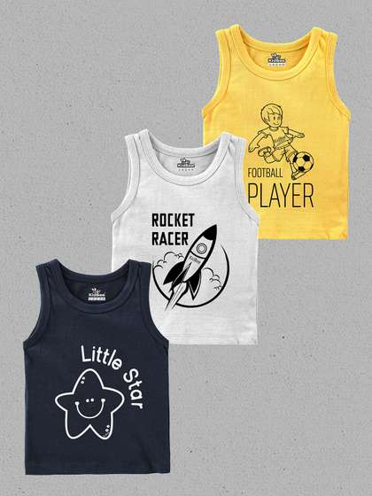 KidBee Kids Pack Of 3
                    Cotton Innerwear Vests