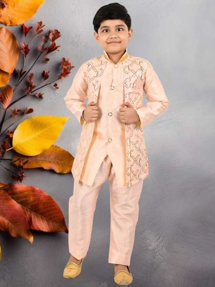 NEW GEN Boys
                        Embellished Two Piece Sherwani Set
