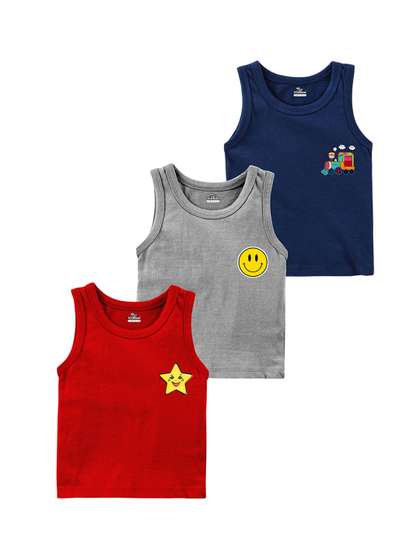 KidBee Kids Pack Of 3
                    Cotton Innerwear Vests