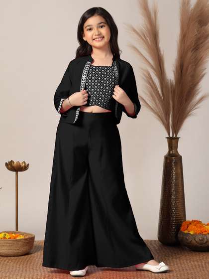 Sangria Girls Top with
                    Palazzos