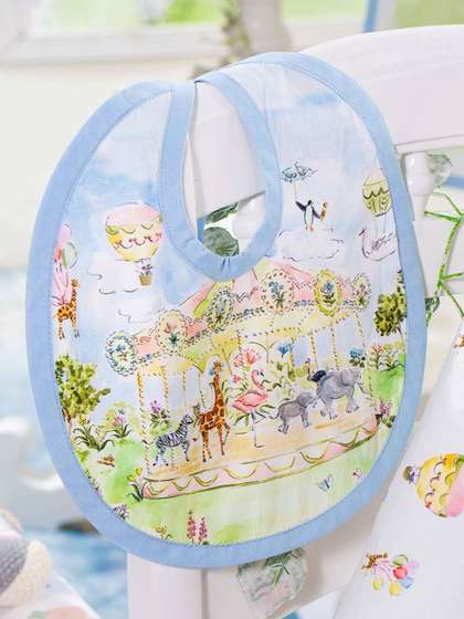 THE BABY TRUNK Infants
                      Egyptian Printed Cotton Bib