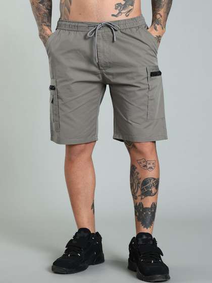 PAUL STREET Men
                        Mid-Rise Cotton Outdoor Shorts