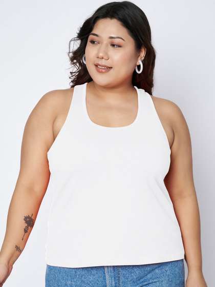 BRINNS Plus Size
                          Non Padded Racer Back Camisole