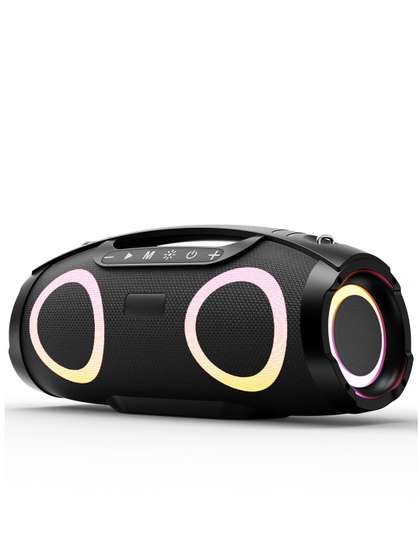 GOBOULT Bassbox Q60 Upto
                    14H Battery, 60W Bass Output, RGB LED Light, Dual
                    Drivers, 5.4v 60 W Bluetooth Speaker