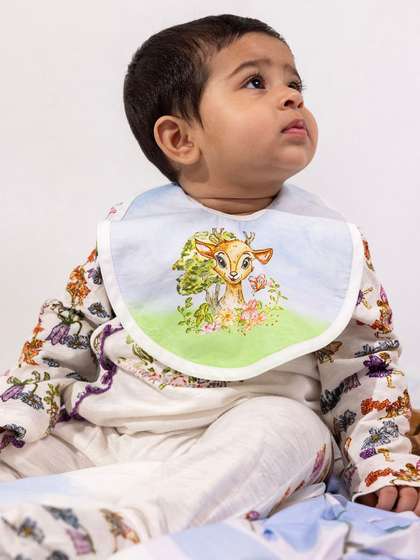 THE BABY TRUNK Kids
                    Infants Printed Cotton Bib