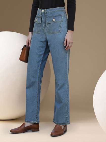 Chemistry Women
                        Straight Fit High-Rise Stretchable Jeans