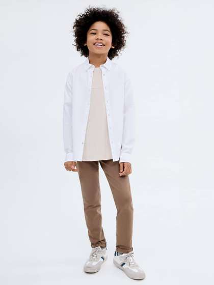 Mango Kids Boys Solid
                    Trousers