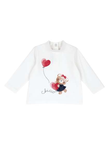 Chicco Girls
                    Conversational Printed High Neck T-shirt