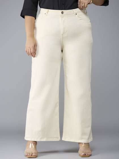 Women Wide Leg High-Rise Jeans
