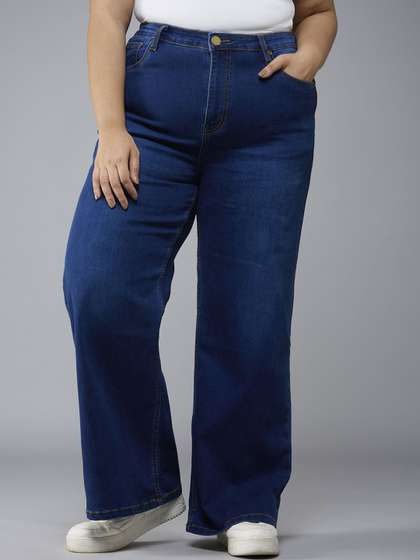 Style Quotient Women
                        Plus Size Wide Leg High-Rise Light Fade
                        Stretchable Jeans