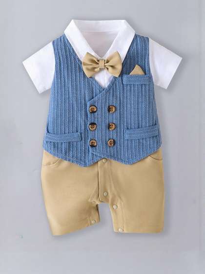 Hopscotch Bow Applique
                      Textured Romper