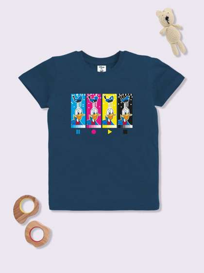 YK Disney Boys Donald
                    Duck Printed Cotton T-Shirt