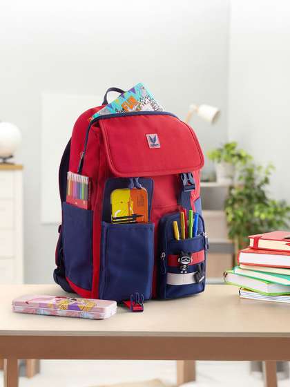 VAYA PRODYGY Kids
                    Colourblocked Teenagers School Bag Red 22L