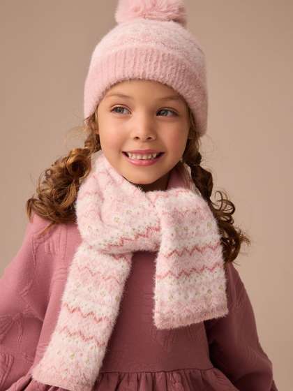 NEXT Girls Fairisle
                    Beanie and Snood Set