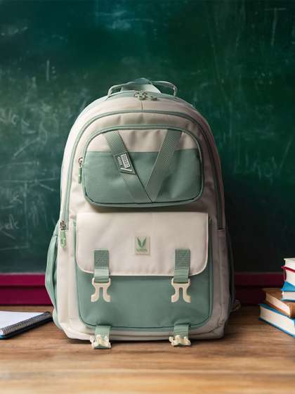 VAYA PRODYGY Kids
                    Colourblocked Teenagers School Bag Green 26L