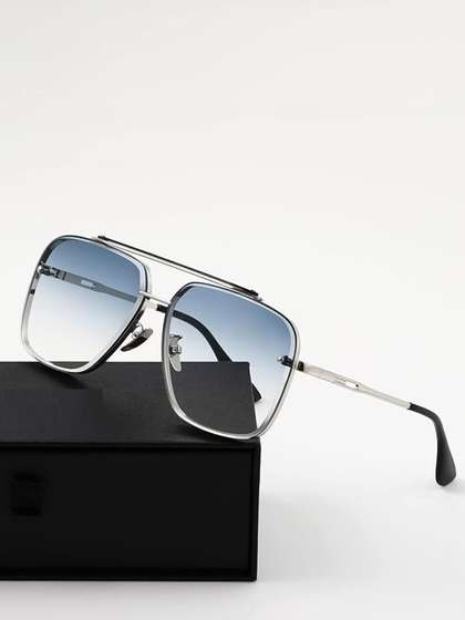 SPADEACES Men Aviator
                    Sunglasses with UV Protected Lens SILVER BLUE ROCKK
                    SQUAREE_g