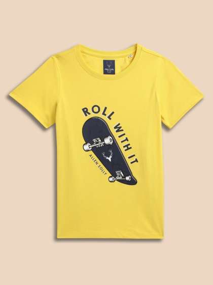 Allen Solly Junior Boys
                    Graphic Printed Round Neck Pure Cotton T-shirt