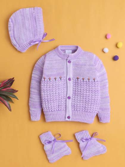 BUMZEE Infant Girls
                      Self Design Baby Apparel Gift Set