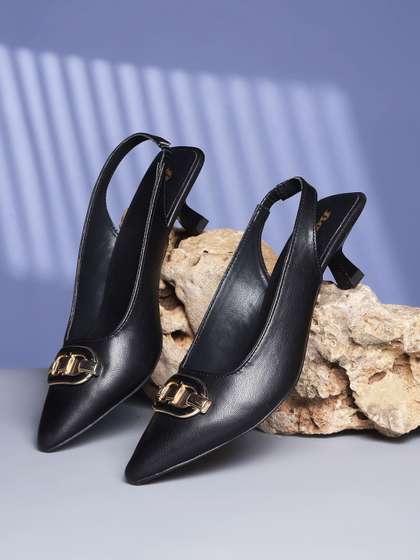 Bata Women Kitten
                        Heel Mules