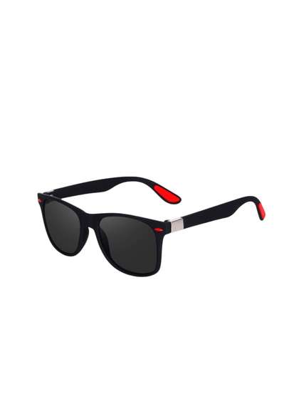 SPADEACES Kids Black
                      Lens & Black Square Sunglasses with Polarised
                      and UV
