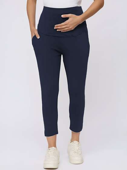 Evamomies High-Rise
                      Ankle-Length Maternity & Pregnancy Cotton
                      Leggings