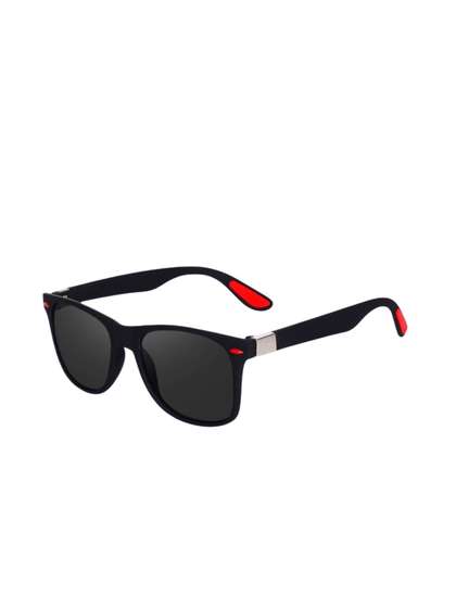 SPADEACES Kids Full Rim
                    Wayfarer Sunglasses with REDTIP BLACK WAYFARAR-128