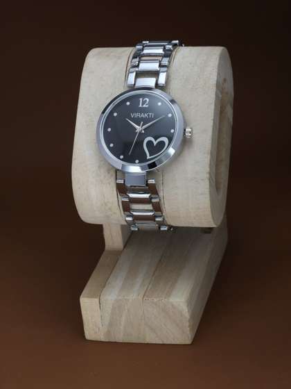 VIRAKTI Girls Bracelet
                    Style Straps Analogue Watch SAT-11-BLACK-S01