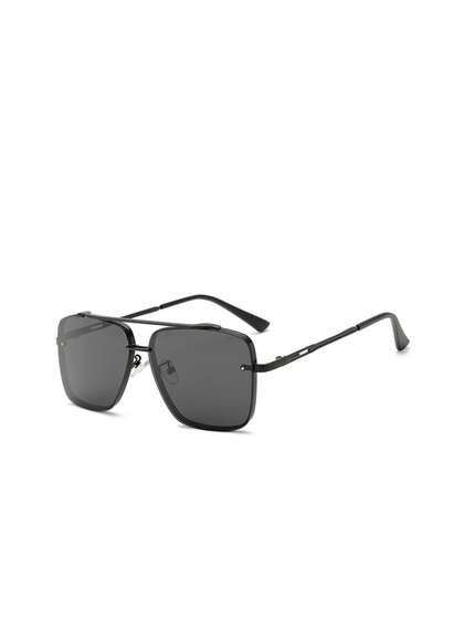 SPADEACES Kids Black
                    Lens & Black Square Sunglasses with UV Protected
                    Lens