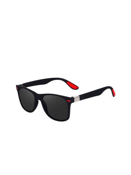 SPADEACES Kids Polarised
                    and UV Protected Wayfarer Sunglasses REDTIP BLACK
                    WAYFARAR-072