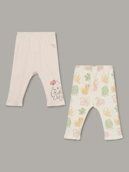 Juniors by Lifestyle
                      Girls Pack Of 2 Animal Printed Pure Cotton
                      Leggings