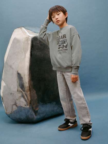 Mango Kids Boys Regular
                    Fit Mid-Rise Jeans