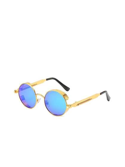 SPADEACES Kids
                    Gold-Toned Round Sunglasses with Steampunk Gold Blue
                    -61