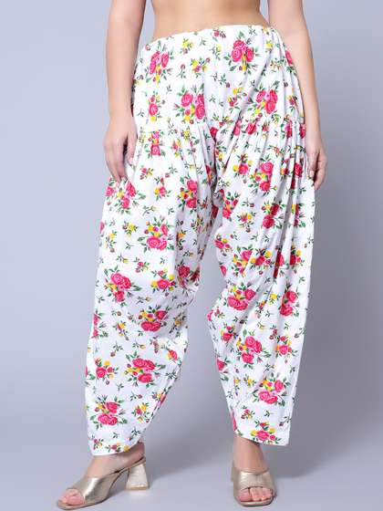 Mytrendzs Women
                        Printed Loose Fit Cotton Salwar
