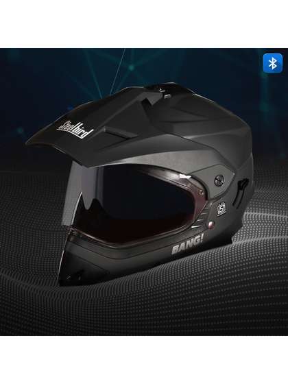 Steelbird SBH-13
                      Bluetooth Double Visor Full Face Helmet