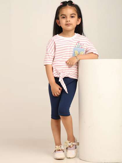 Robinbosky Girls Solid
                    Low-Rise Slip-On Capris