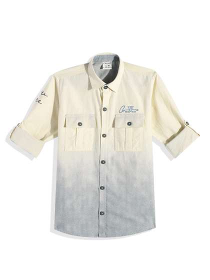 CAVIO Boys Comfort Micro
                    Ditsy Printed Cotton Casual Shirt