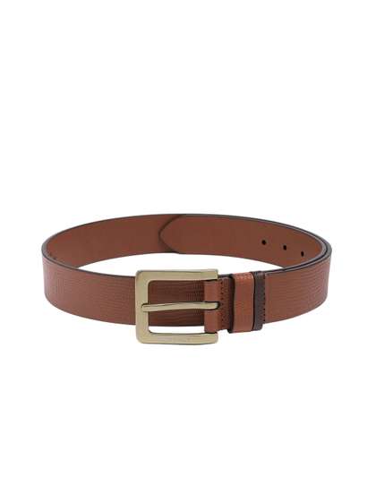 Allen Solly Men Textured
                    Leather Belt