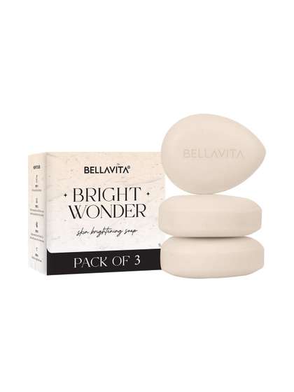 Bella Vita Organic
                          Set of 3 Bright Wonder Brightening Soap with
                          Kojic Acid - 100 g each