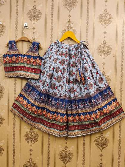 Sangria Girls Printed
                    Flared Lehenga Choli