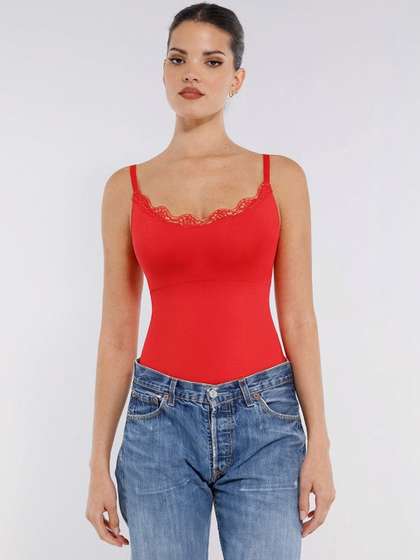 SHOP THE EDIT Women
                        Embellished Nylon Bodysuit