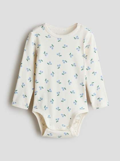H&M Printed Cotton
                    Bodysuit